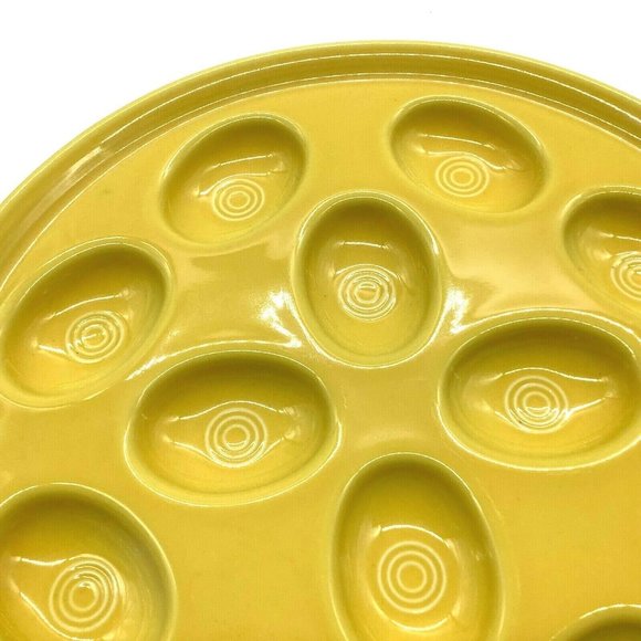 Fiesta Yellow Egg Platter - Picture 4 of 11